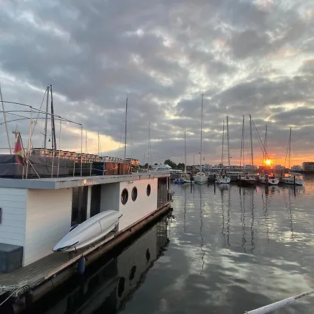 Hausboot Ferienhaus Captains Boat Kappeln Exterior foto
