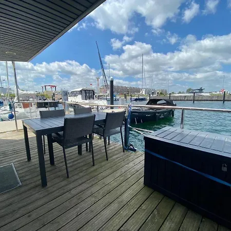 Hausboot Ferienhaus Captains Boat Kappeln Exterior foto